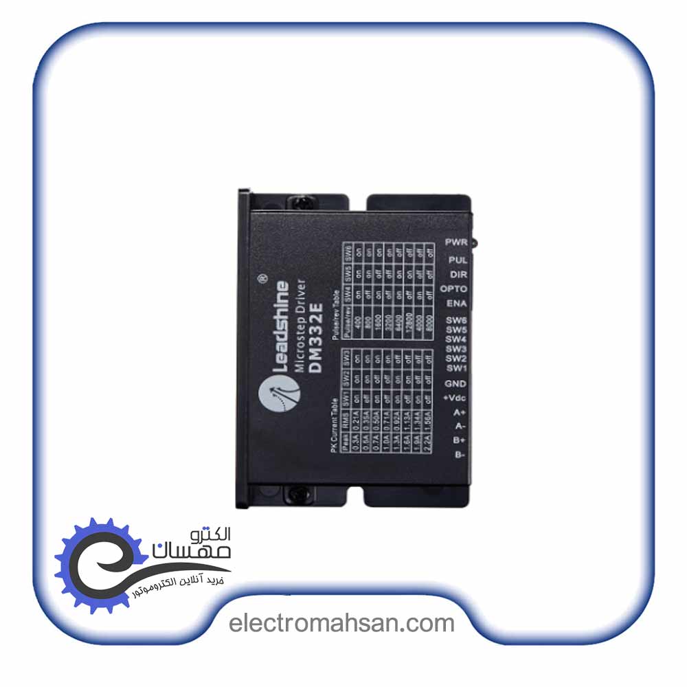 درایور استپ موتور لیدشاین، دو فاز، 3.2 آمپر، مدل DM332E — تصویر ۴