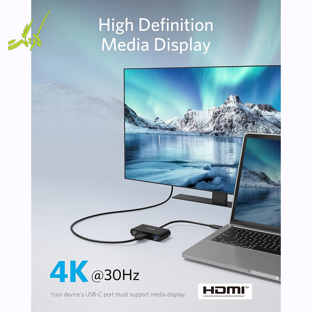 هاب ۳ پورت USB-C انکر Anker Power Expand 3-in-1 USB-C PD Hub A8339 — تصویر ۵
