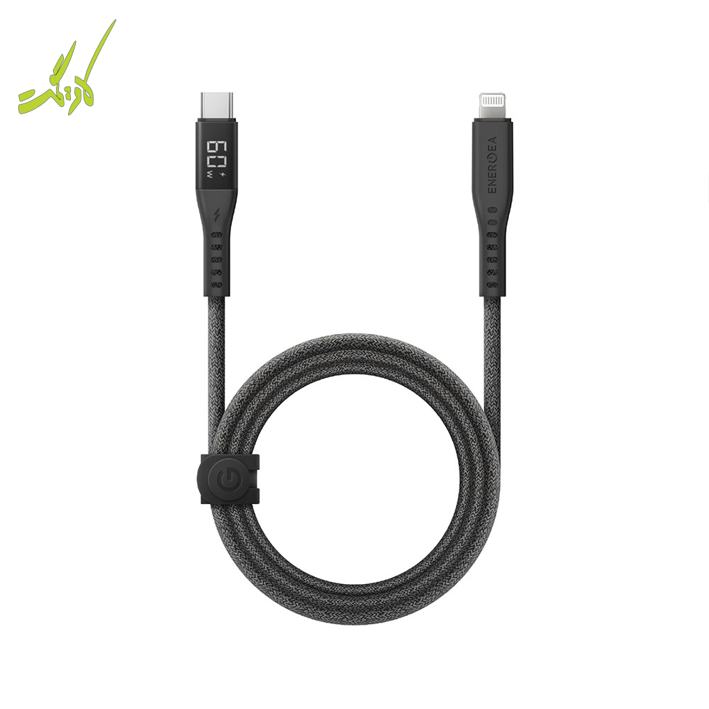 کابل آیفون USB-C به لایتنینگ 60W انرژیا Energea FLOW with Display