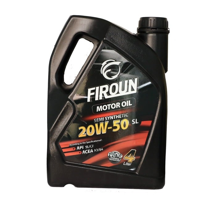روغن موتور 20W-50SL برند فیرون 4 لیتری کارتن 1 عددی و 4 عددی | Engine oil 20W-50SL, Firon brand, 4 liters — تصویر ۲