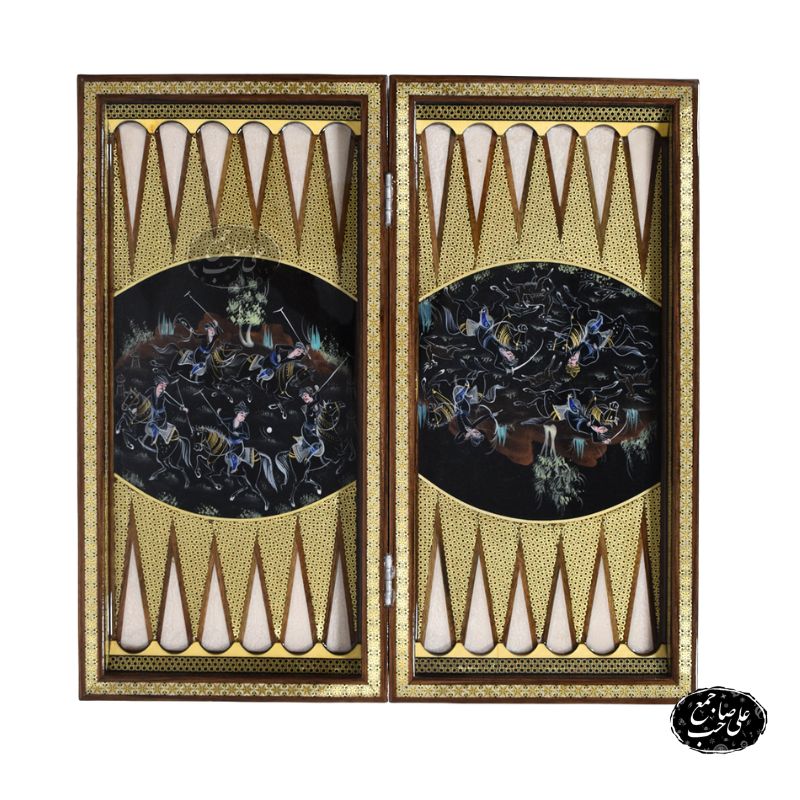 تخته نرد شطرنج و دوز خاتم سه‌کاره — تصویر ۵