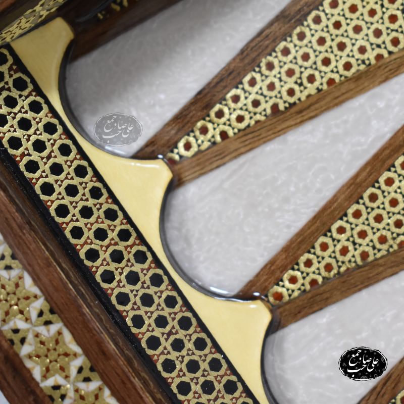 تخته نرد شطرنج و دوز خاتم سه‌کاره — تصویر ۴