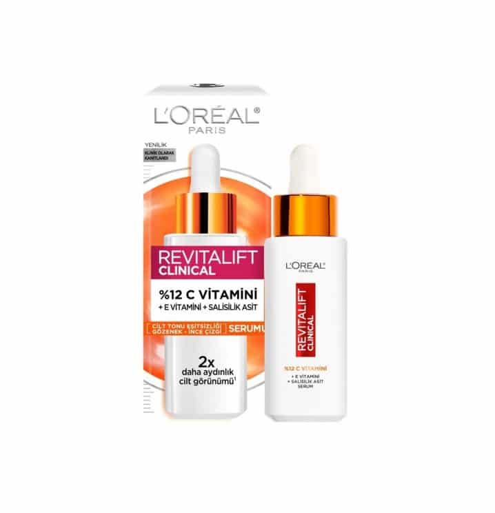 سرم روشن کننده ویتامین سی لورال LOREAL مدل REVITALIFT CLINICAL حجم 30 میل