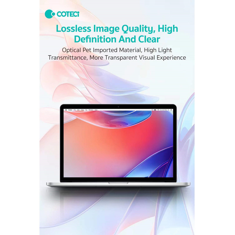 محافظ صفحه نمایش حریم شخصی کوتتسی مدل MB-031 مناسب برای لپ تاپ اپل MacBook Air 13.6 inch A2681(M2) /A3113(M3) /A3240(M4) — تصویر ۸