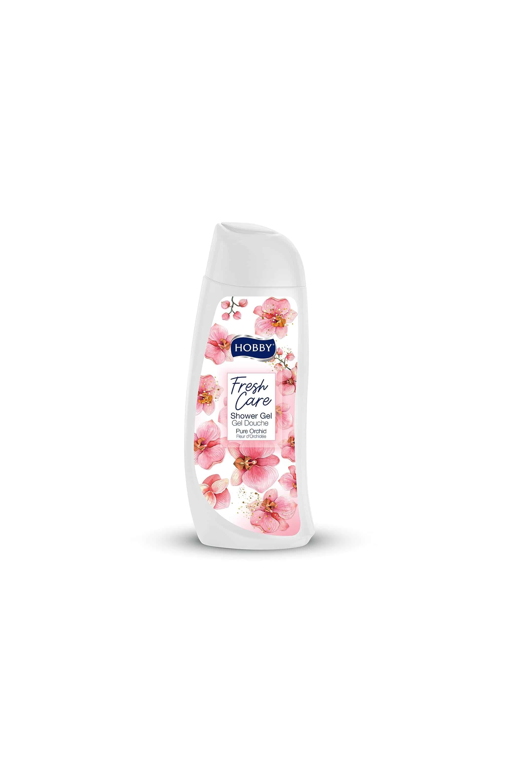 شامپو بدن هوبی HOBBY مدل FRESH CARE حاوی عصاره گل ارکید حجم 500 میل