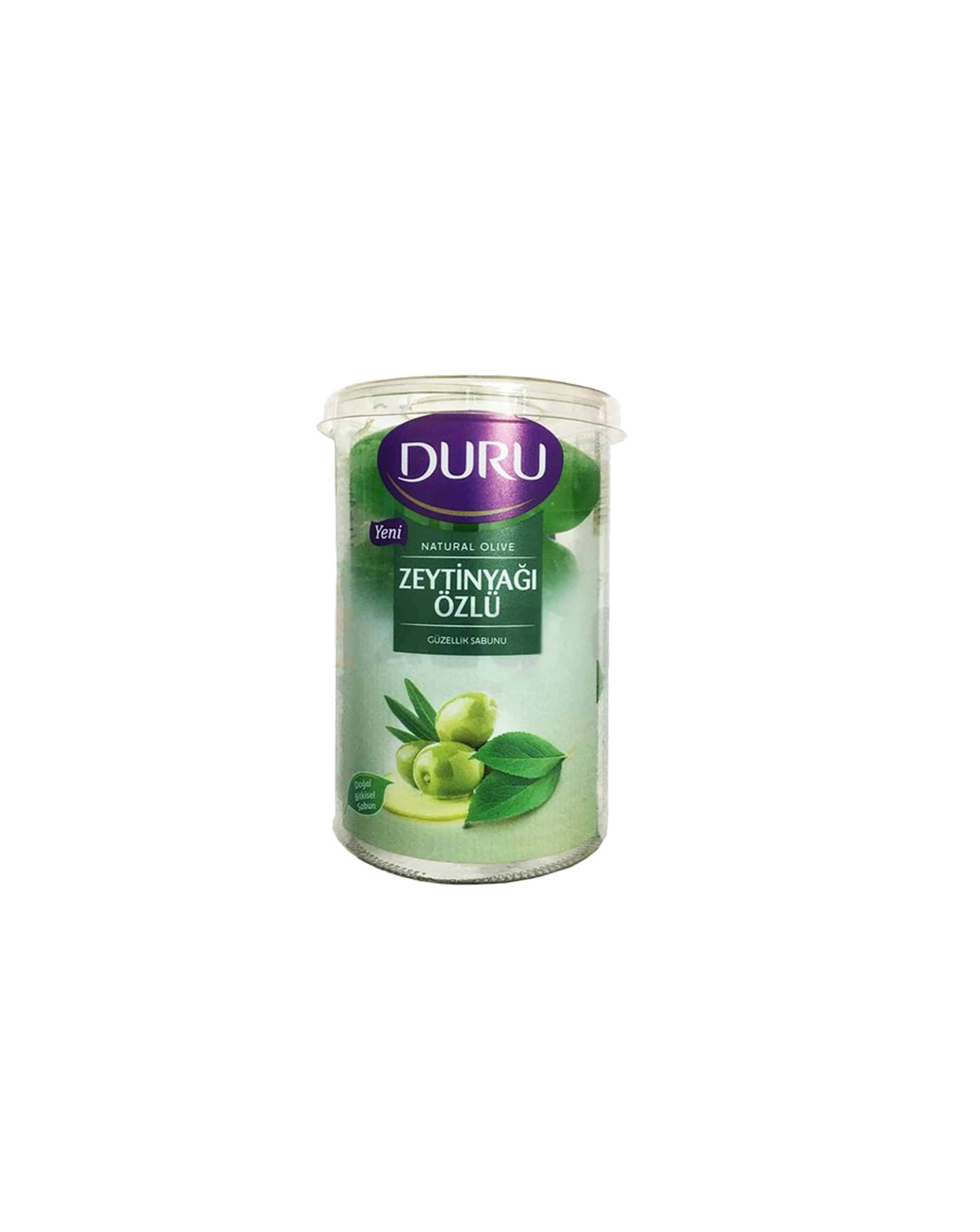 صابون لیوانی دورو DURU مدل ZEYTINYAGI OZLU بسته 4 عددی وزن 400 گرمی