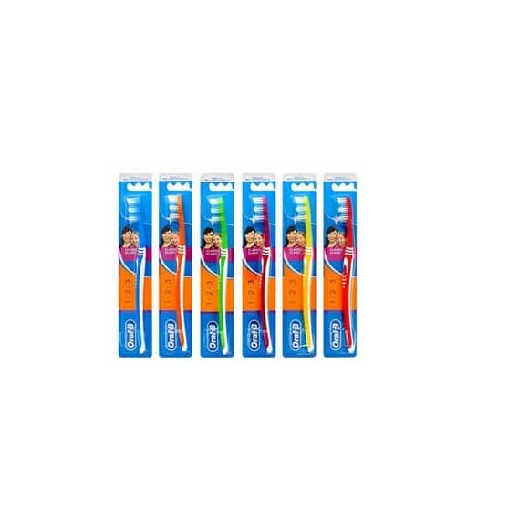 مسواک اورال بی ORAL-B مدل CLASSIC 1.2.3 با برس متوسط