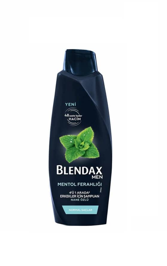شامپو مردانه بلنداکس BLENDAX مدل MENTOL FERAHLIGI حاوی عصاره نعناع حجم 500 میل — تصویر ۲