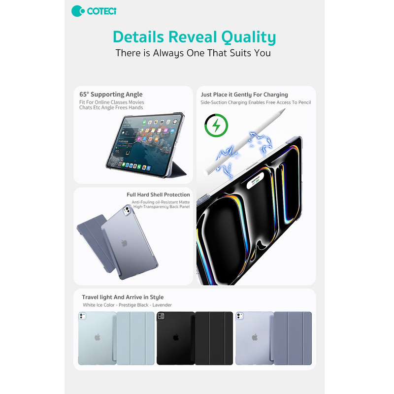 کیف کلاسوری کوتتسی مدل 61056 مناسب برای تبلت اپل iPad Pro 13inch (M4) — تصویر ۶