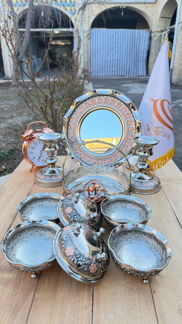 هفت سین مسی الماس تراش ریز گل — تصویر ۳