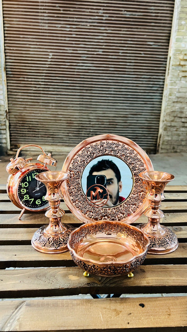 اینه شعمدان مسی گلبرگ — تصویر ۳