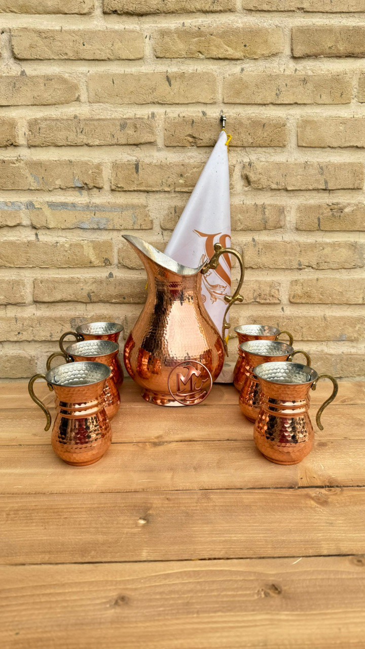 پارچ و لیوان مسی — تصویر ۲