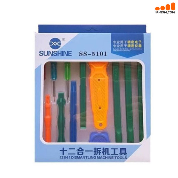 ست پیچ گوشتی و اسپاتول 12 عددی سانشاین SUNSHINE SS-5101 — تصویر ۴