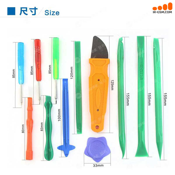 ست پیچ گوشتی و اسپاتول 12 عددی سانشاین SUNSHINE SS-5101 — تصویر ۳