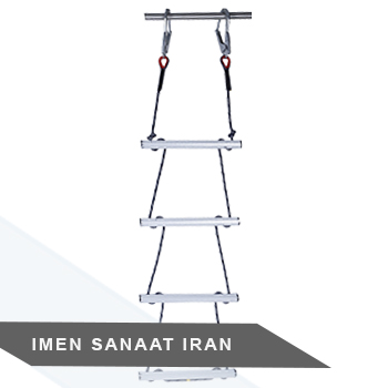 نردبان طنابی اضطراری پایه آلومینیومی
