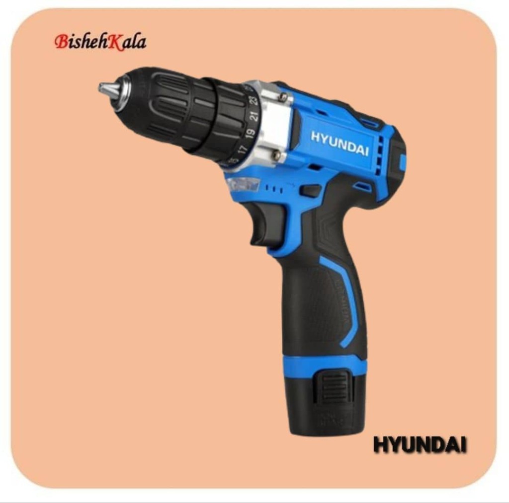 دریل شارژی دو سرعته اتوماتیک هیوندای HYUNDAI مدل HP-312 کد(3)