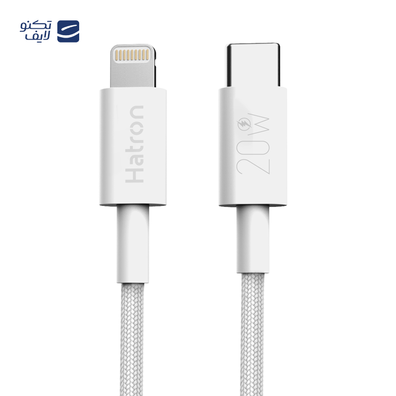 کابل تبدیل تایپ سی به لایتنینگ هترون مدل HC605i طول 1 متر — تصویر ۲