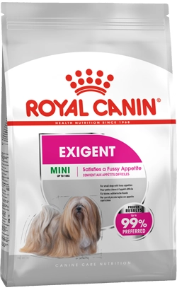 غذای خشک سگ اکسیجنت رویال کنین (وزن 1KG-فله-زیپ کیپ) EXIGENT-MINI-ROYAL CANIN