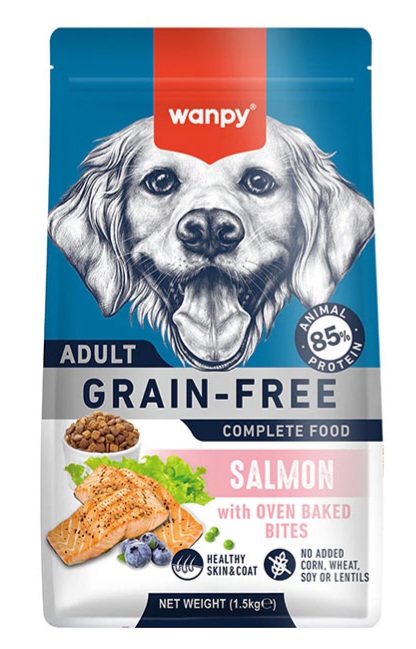 غذای خشک سگ ونپی با طعم ماهی سالمون (وزن 1.5KG) Wanpy Grain Free Dry Food For Adult Dog-Salmon