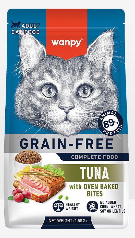 غذای خشک گربه ونپی با طعم ماهی تن (وزن 8KG) Wanpy Grain Free Dry Food For Adult Cat-Tuna