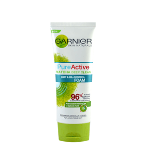 فوم شستشو گارنیه مدل Pure Active حاوی Matcha حجم 100 میل