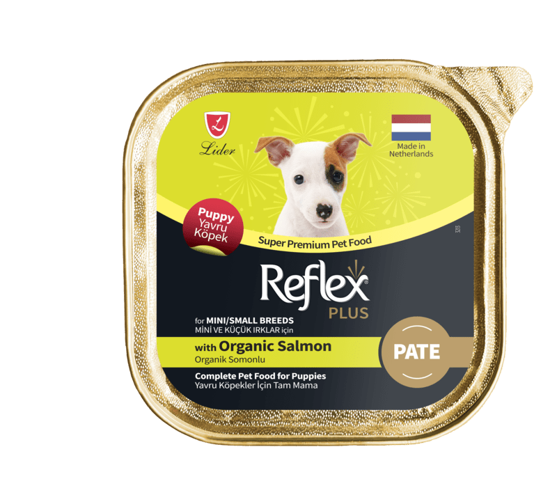 ووم پته سگ بالغ رفلکس پلاس با طعم سالمون ارگانیک Reflex plus with Organic Salmon / Mini/Small Breeds