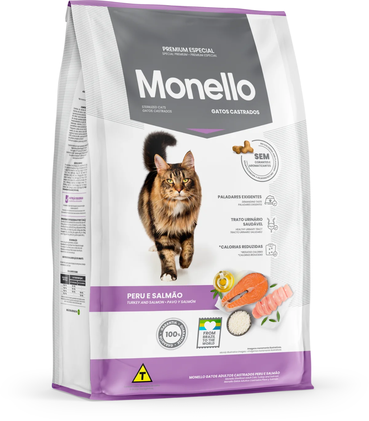 غذای خشک گربه استرلایز مونلو (وزن 1KG)(بسته بندی پلمپ) STERILISED_MONELLO