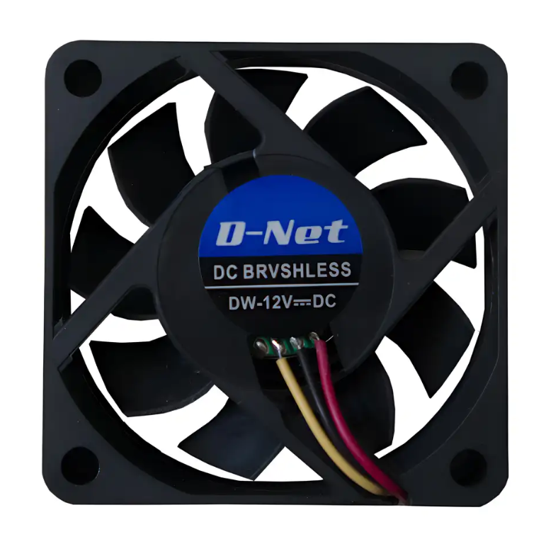 فن VGA سایز 6*6 مشکی برند D-NET (سه سیم)