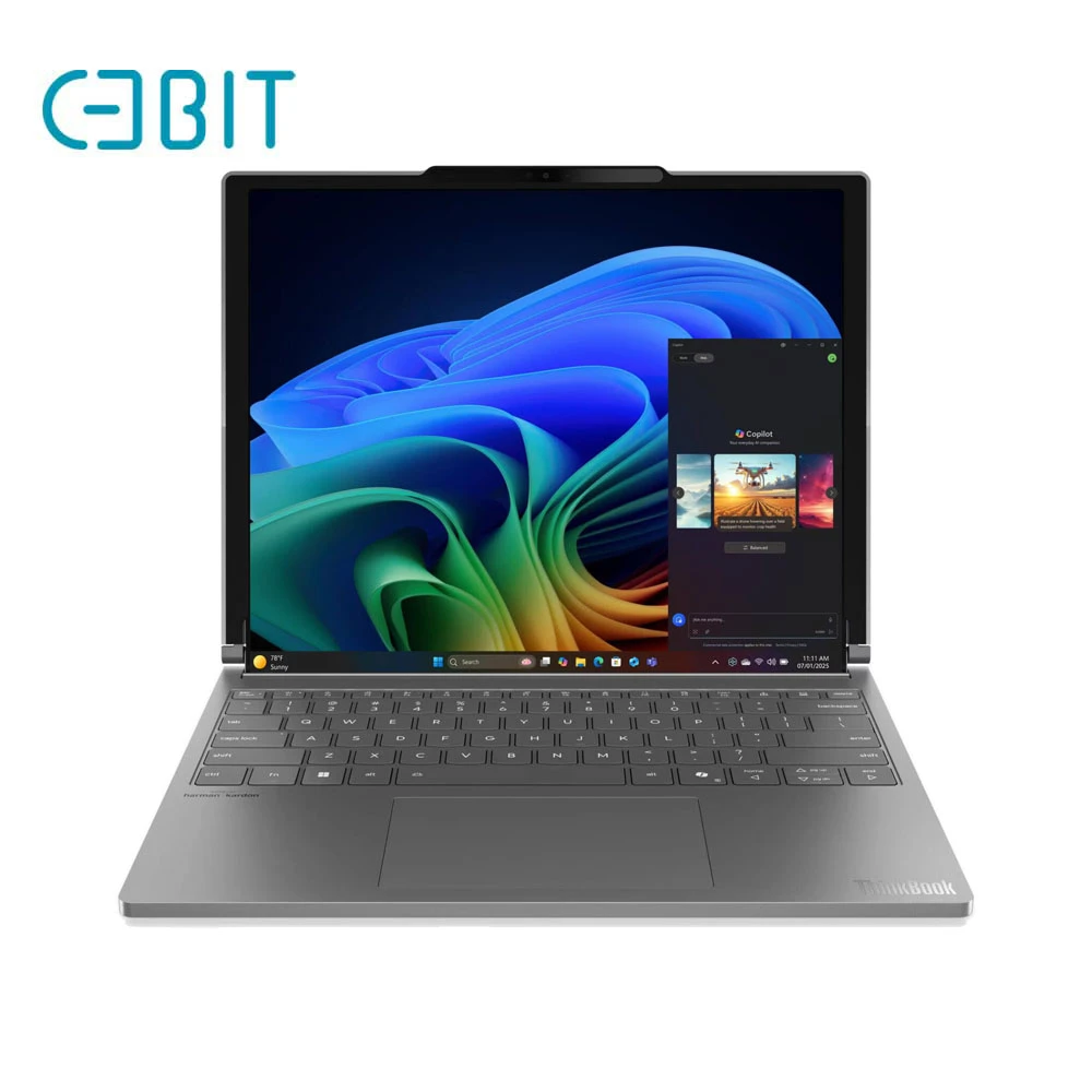 لپ تاپ رول در 14 اینچی و باز شدن تا 16.7 اینچی تینک بوک پلاس لنوو مدل ThinkBook Plus G6 Rollable Ultra 7 258V 32G 2T SSD Intel Arc POLED 120Hz