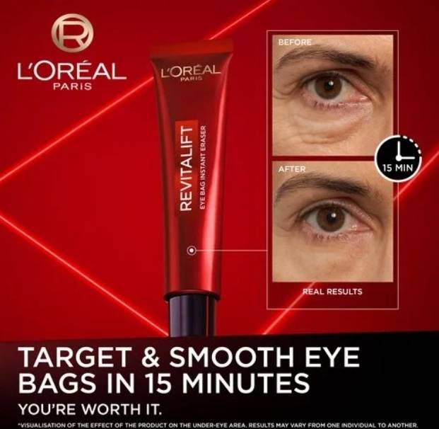 سرم رفع پف دور چشم لورآل Revitalift Laser Eye Bag Instant Eraser — تصویر ۶