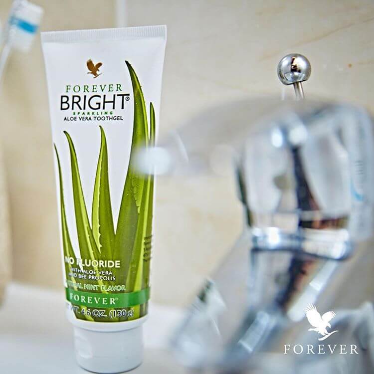 خمیردندان فوراور + آلوئه ورا، عسل و بدون فلوراید Forever Bright Toothgel — تصویر ۶