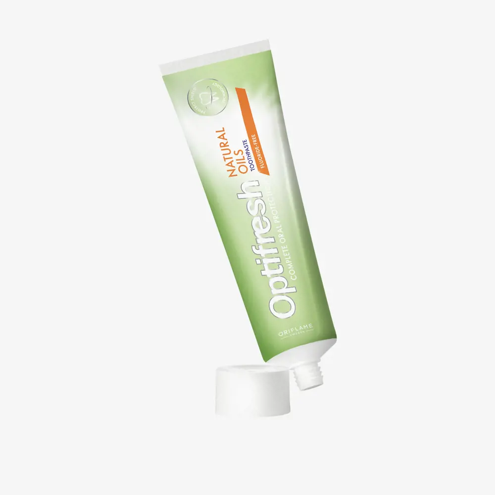 خمیر دندان فاقد فلوراید اپتی‌فرش با روغن‌های طبیعی اوریفلیم Optifresh Natural Oils Toothpaste — تصویر ۳