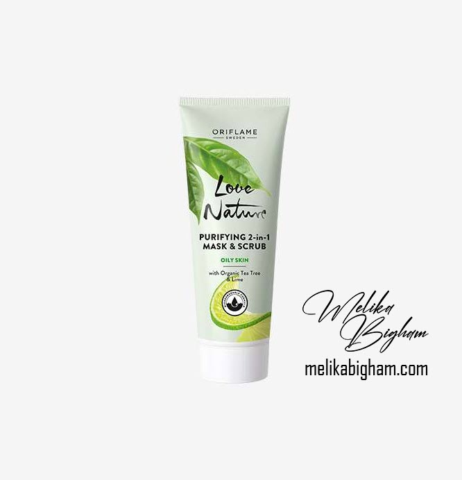 ماسک اسکراب لیمو و تی تری لاونیچر اوریفلیم | LOVE NATURE Purifying Mask & Scrub