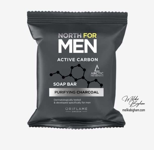 صابون مردانه اکتیو کربن نورث فورمن اوریفلیم North For Men Active Carbon Soap