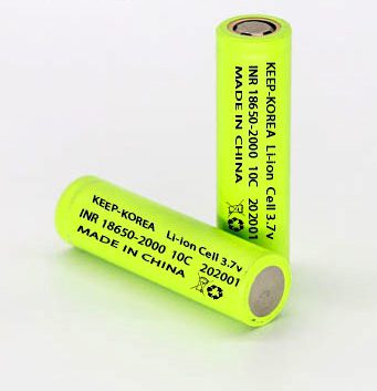 باتری لیتیوم یون کیپ INR18650-2000mAh-10C — تصویر ۲