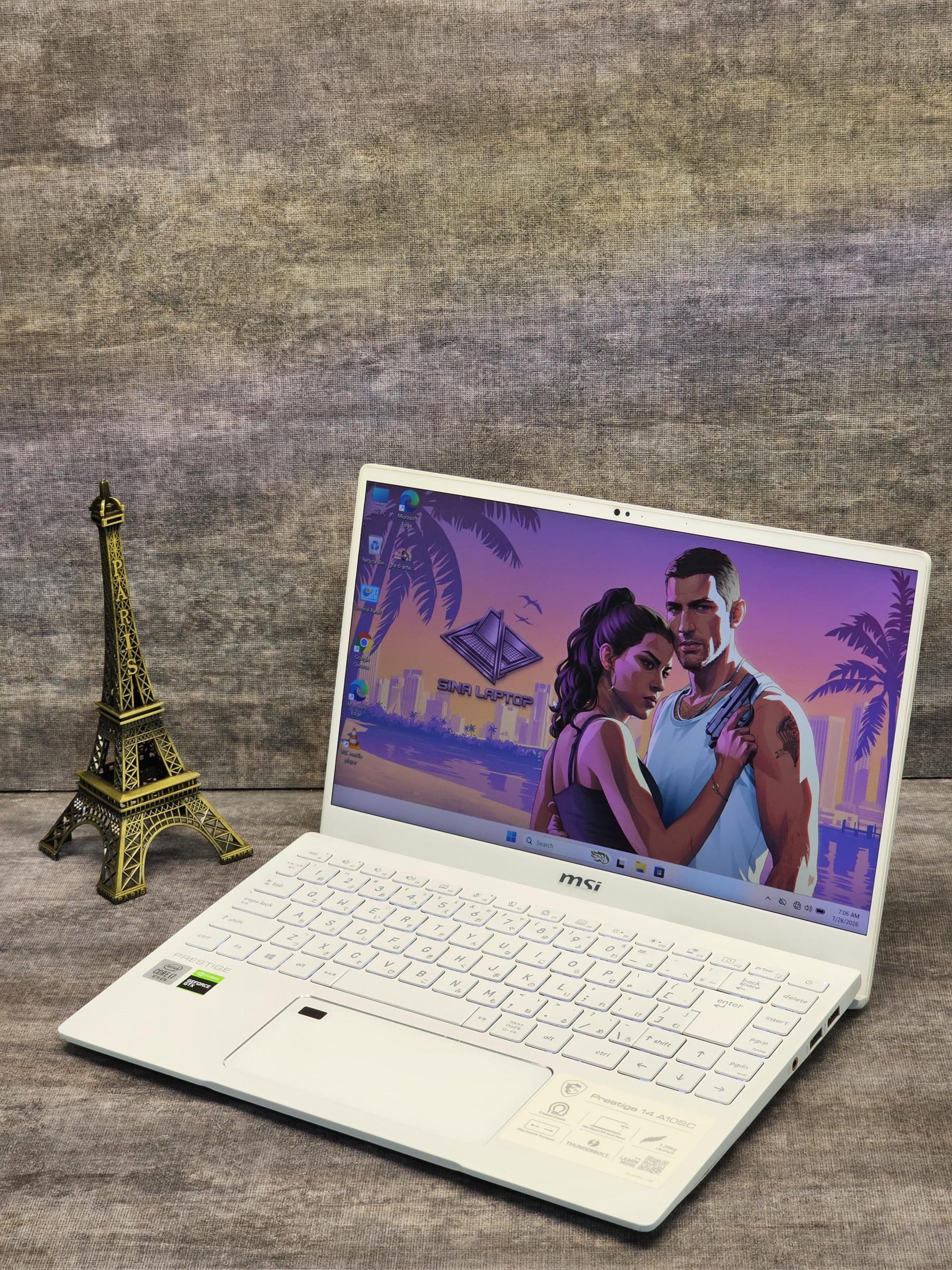 MSI Prestige 14 A10sc core i7-10710 4GB GTX1650