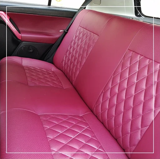 روکش صندلی فولکس واگن گلف Volkswagen مدل لمسه لوزی+گلدوزی برند R-1251) ECCCO) — تصویر ۵