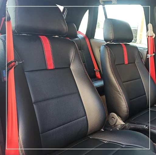 روکش صندلی فولکس واگن گل Volkswagen مدل نوار وسط برند R-1248) ECCCO) — تصویر ۲