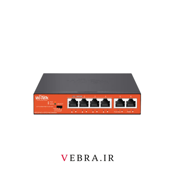 سوئیچ شبکه 4 پورت PoE وی تک WI-PS205(V4) | 4