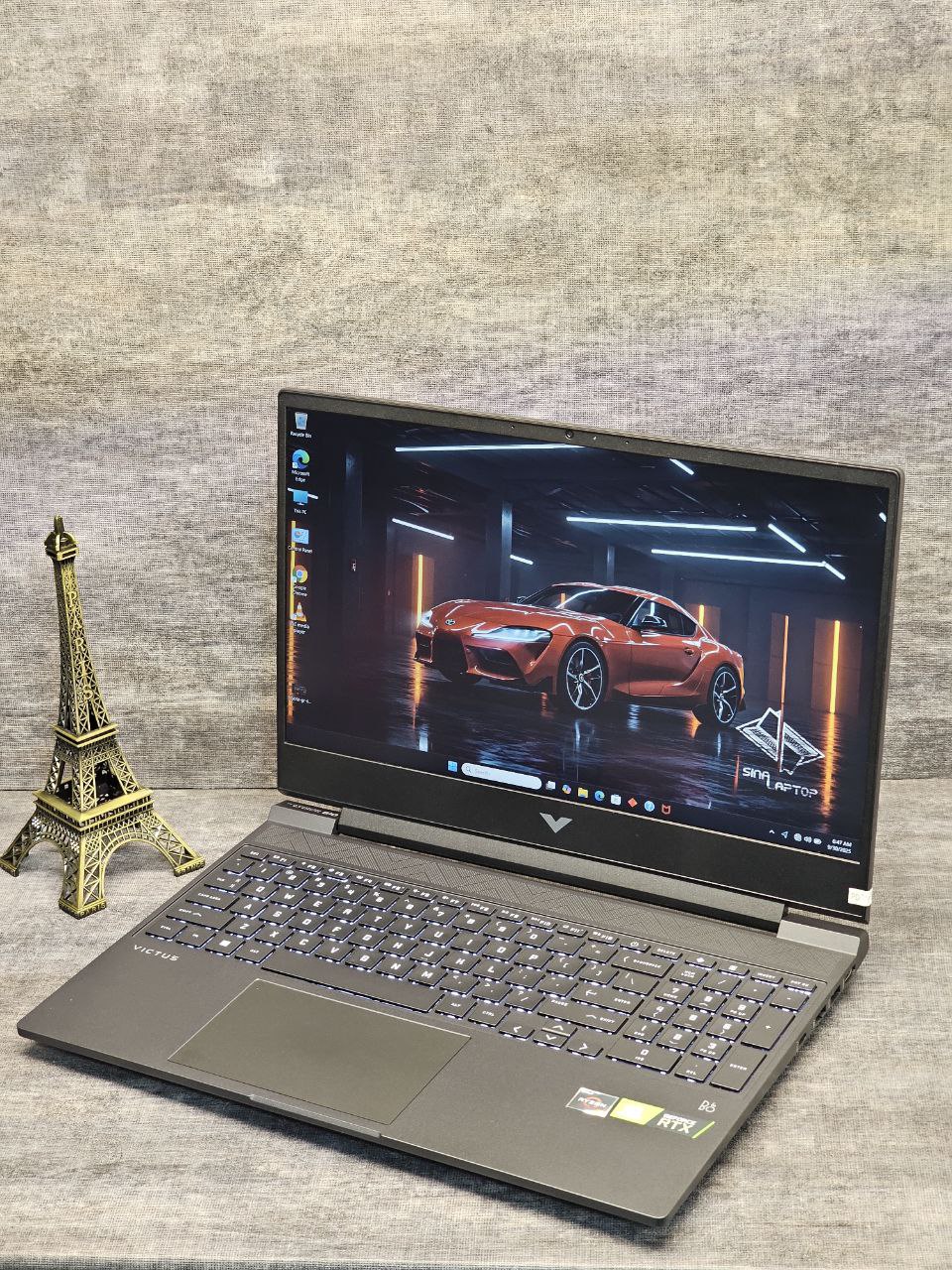 HP VICTUS 15 RYZEN 5-7535HS RTX 2050 لپ تاپ گیمینگ