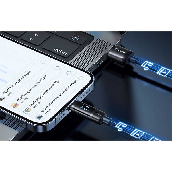 کابل شارژ لایتنینگ 1.2 متر مک دودو Mcdodo Digital Display Data Cable CA-5000 — تصویر ۸
