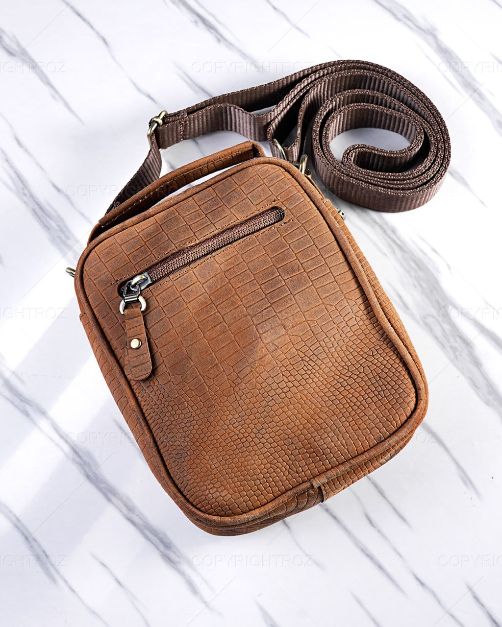 کیف دوشی چرم طبیعی مدل 938 — تصویر ۵