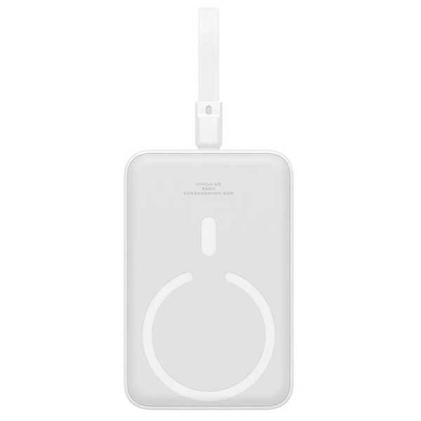 پاوربانک وایرلس مگنتی 10000 با کابل لایتنینگ بیسوس Baseus Magnetic mini 20W Power Bank PPCXM10I — تصویر ۷