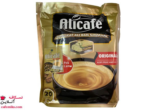 قهوه فوری طلایی جنسینگ علی کافه Alicafe Ginseng
