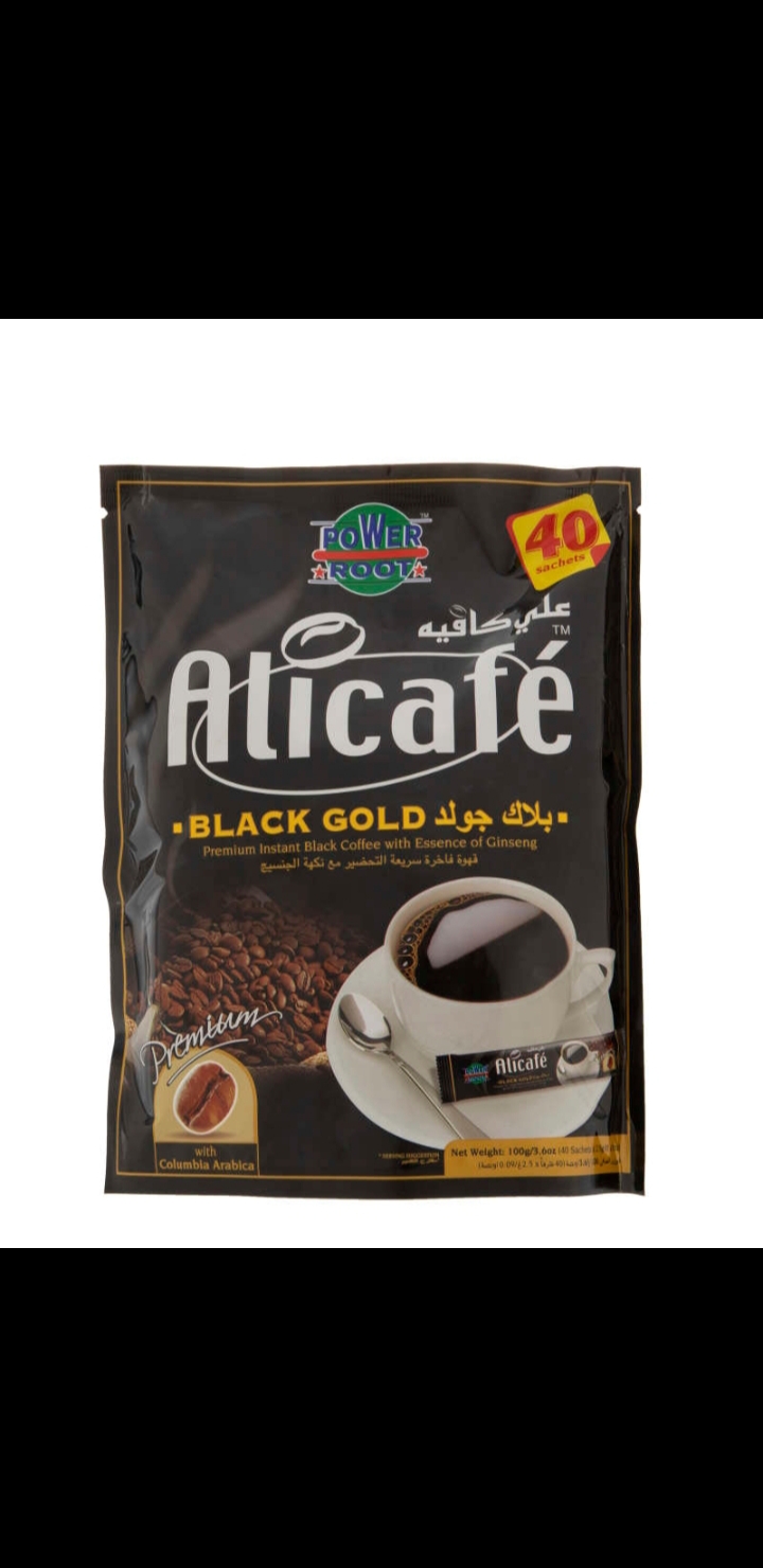 قهوه فوری علی کافه black gold بسته 40 عددی