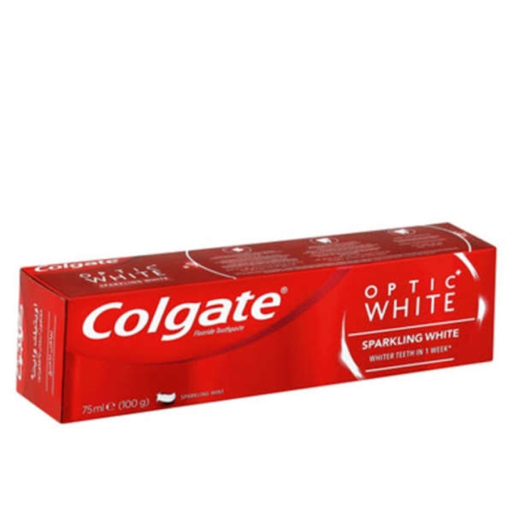 خمیر دندان کلگیت سری optic white سری sparkling white حجم 75 میلی لیتر — تصویر ۲