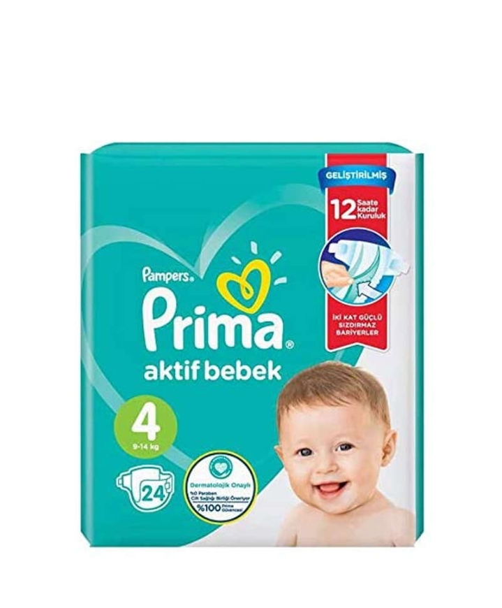 پوشک کودک پریما مدل Akif سایز 4 بسته 24 عددی