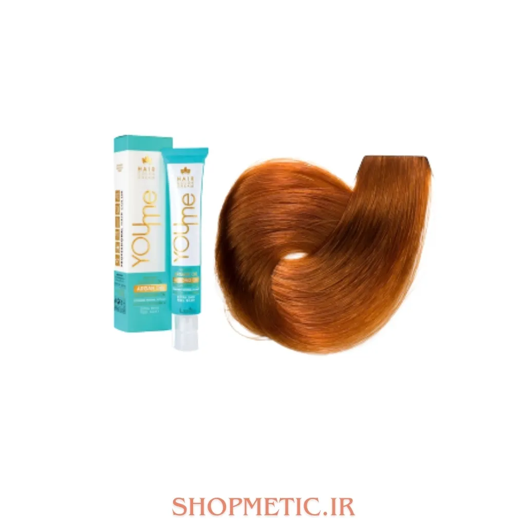 رنگ مو یومی سری عسلی شماره 7.34 بلوند عسلی متوسط حجم 100ML