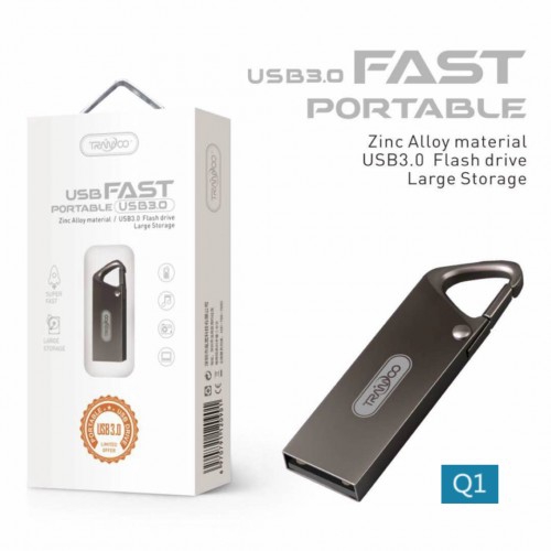 فلش مموری ۸ گیگابایت ترانیو Tranyoo Q1 8GB USB 3.0 Flash Memory Metal — تصویر ۳
