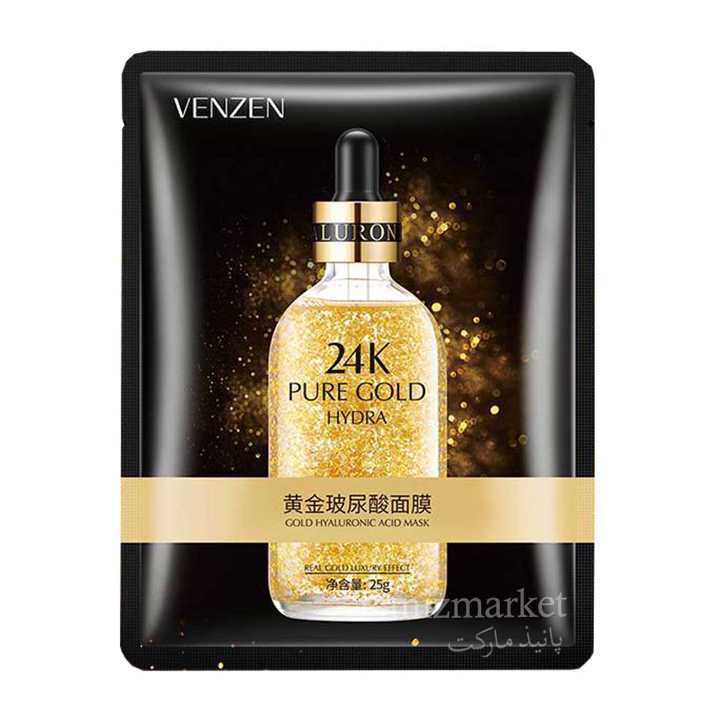 ماسک ورقه ای 24k گلدونزن venzen — تصویر ۲